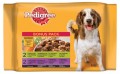 Pedigree Alutasakos Kutyának eledel 100G 4-Pack Adult Csirke&amp;Zöldség, Marha&amp;Zöldség