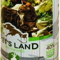 Pet&#039;s Land Pet s Land Cat Konzerv Vadashús répával 415g