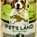 Pet&#039;s Land Pet s Land Dog Konzerv Vadashús répával 415g