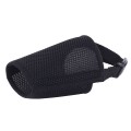 XL méretű Nylon fekete hálós szájkosár, Kerület 24 x 17cm