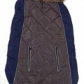 Luxus steppelt szőrme galléros kabát Szürke 30cm háthossz