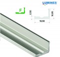 LED Alumínium Profil Keskeny L alakú [F] Ezüst 2 méter