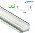 LED Alumínium Profil Keskeny L alakú [F] Natúr 1 méter