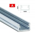 LED Alumínium Profil Standard [A] Natúr 1 méter