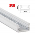 LED Alumínium Profil Standard [A] Fehér 1 méter