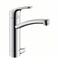 Hansgrohe Focus E2 egykaros konyhai csaptelep DN15 elzárószeleppel 31803000