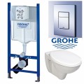 Grohe szerelőelelm 38840 ,Cosmopolitan króm nyomólap, Fali Wc csésze :::