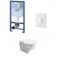 Grohe Rapid Projekt Szerelőelelm 38840 000,Skate Air álló nyomólap fehér 38505 SH0, Alföldi Saval 4056501 Fali wc