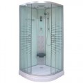 Sano Komplett hidromasszázs zuhanykabin mintás üveggel TC88WS 90x90x215 cm