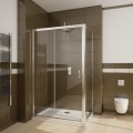 Szögletes zuhanykabin 100x80 cm tolóajtós