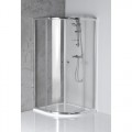Aqualine ARLETA negyedköríves zuhanykabin, 900x900x1850 mm, transzparent üveg króm HLS900