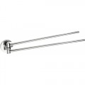 Sapho Omega dupla törölközőtartó 420x60x40 mm, króm 104204191