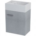 Sapho LATUS V 36x40x23cm mosdótartó szekrény, mosdó nélkül, ezüst tölgy LT510