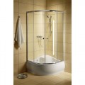 Radaway Dolphi Classic A1700 80x80 negyedköríves zuhanykabin 80x80x170 cm, fehér Átlátszó 30011-04-01