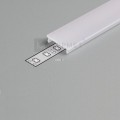 Topmet &quot;F&quot; klikk fedél LED profilhoz, opál, profilra pattintható, 2méter/szál