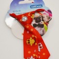Kutya nyakkendő, 9cm, piros alapon bagoly mintás