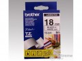 Brother 18 mm-es szalag fehér alap/fekete betű