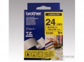 Brother 24 mm-es szalag sárga alap/fekete betű