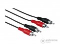 Hama 2xRCA apa - 2xRCA apa összekötő kábel, 1,2m