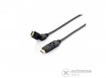 EQUIP HDMI 1.4 apa/apa aranyozott kábel, 2m