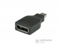 ROLINE mini DisplayPort F/M adapterkábel, fekete