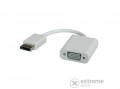 ROLINE Displayport VGA M/F v1.2 adapterkábel, fehér
