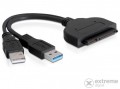 Delock 61883 SATA 22 pin > USB 3.0-A apa + USB 2.0-A apa konverter