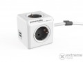 ALLOCACOC Powercube hálózati elosztó (4 aljzat, 1,5m), szürke