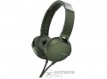 Sony MDRXB550APG vezetékes fejhallgató, zöld