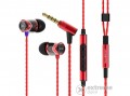 SOUNDMAGIC E10C In-Ear fülhallgató headset hangerőszabályzóval Fekete-Piros