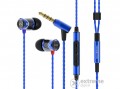 SOUNDMAGIC E10C In-Ear fülhallgató headset hangerőszabályzóval Kék-Fekete