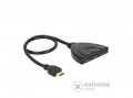 Delock HDMI Switch kábellel, 3x HDMI in 1x HDMI out