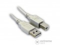 Wiretek USB A-B összekötő kábel, 3m