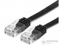 ROLINE UTP CAT6 lapos kivitel patch kábel, fekete (2m)