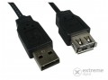 Wiretek USB A-A hosszabbító kábel, 5m (apa/anya)