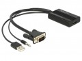 Delock VGA/HDMI (audió funkcióval) átalakító