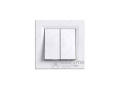 SCHNEIDER Electric Asfora 106+6 kettős váltókapcsoló, fehér (EPH0600121)