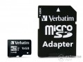 Verbatim Premium 16GB microSDHC memóriakártya + adapter, Class 10 (44082)