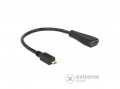 Delock HDMI-micro D apa / HDMI-A anya kábel, 23cm