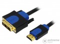 Logilink HDMI - DVI kábel, 1m
