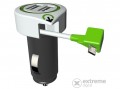Q2 POWER "Triple USB Car Charger Micro USB Connector" autós USB töltő