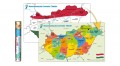 Magyarország kaparós térkép A1 nagy méret