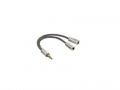 Hama kábel- audió adapter "aluline" 2 x 3.5mm jack elosztó (80857)