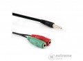 SBOX jack elosztó 2 x 3,5 mm anya - 3,5 mm apa 0,2 m