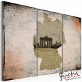 ArtGeist sp. z o o. Kép - map: Germany, Brandenburg Gate - triptych