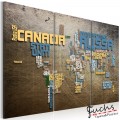 ArtGeist sp. z o o. Kép - Map of the World (olasz nyelven) - triptych