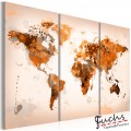 ArtGeist sp. z o o. Kép - Map of the World - Desert storm - triptych