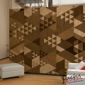 ArtGeist sp. z o o. Fotótapéta - Brown patchwork