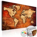 ArtGeist sp. z o o. Kép parafán - Amber World [Cork Map]
