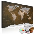 ArtGeist sp. z o o. Kép parafán - Cinnamon Travels [Cork Map]